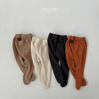 [PRE-ORDER] Knit Ribbed Foot Leggings