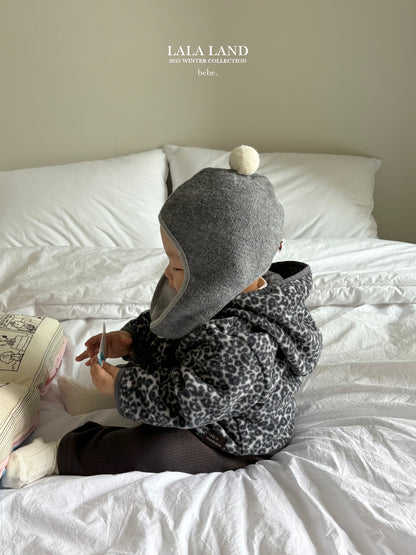 [PRE-ORDER] Leopard Fleece Baby Cardigan