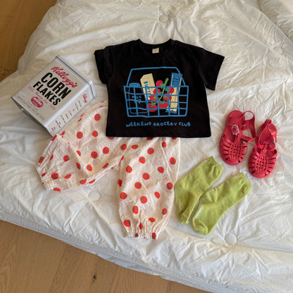 Basket T-Shirts [Ivory/M(4-5yr)]