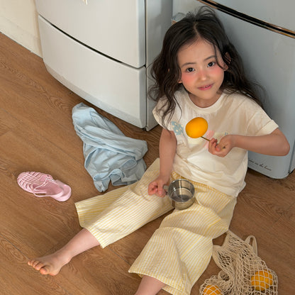 Pastel Home T-Shirts [Ivory/XS(2-3yr)]