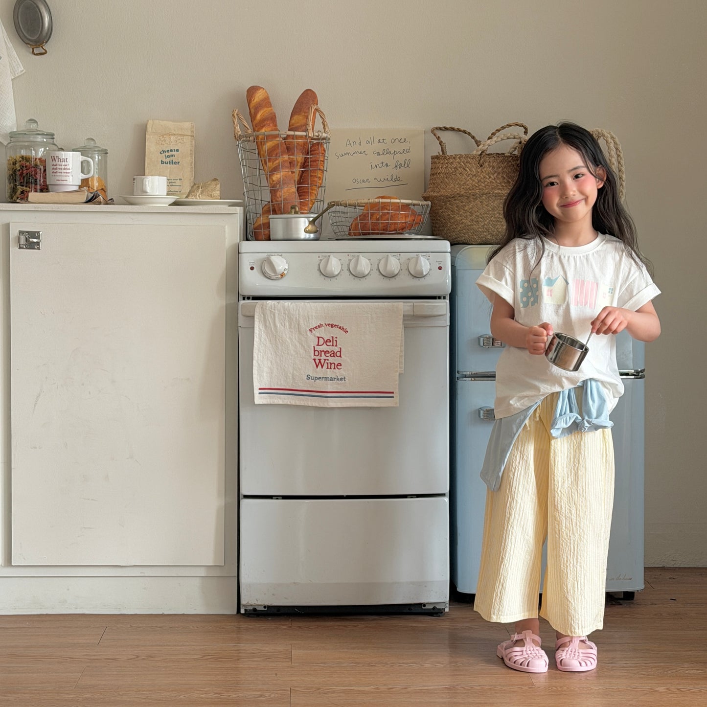 Pastel Home T-Shirts [Ivory/XS(2-3yr)]
