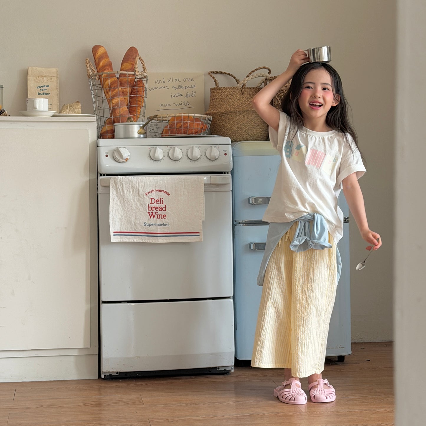 Pastel Home T-Shirts [Ivory/XS(2-3yr)]