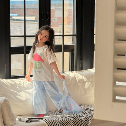 Sweet Home T-Shirts [Ivory/XS(2-3yr), M(4-5yr)]