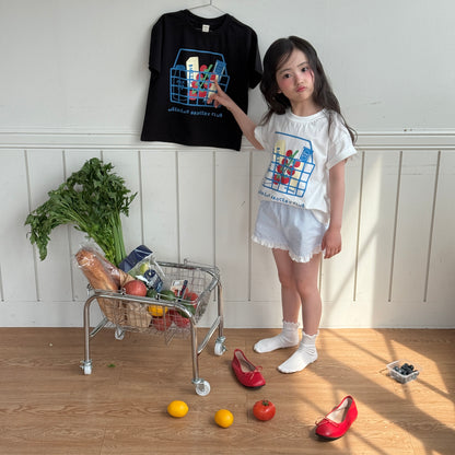 Basket T-Shirts [Ivory/M(4-5yr)]