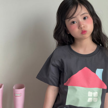 Sweet Home T-Shirts [Ivory/XS(2-3yr), M(4-5yr)]