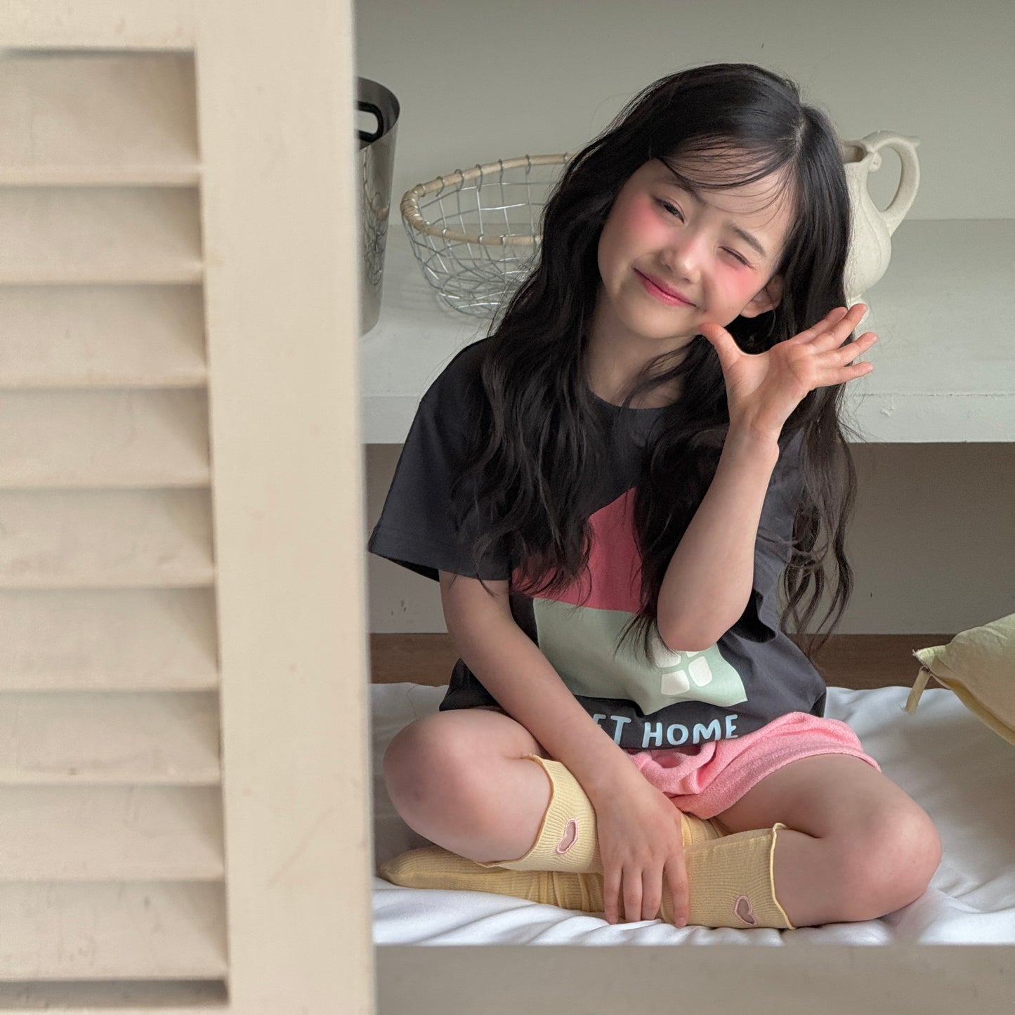 Sweet Home T-Shirts [Ivory/XS(2-3yr), M(4-5yr)]