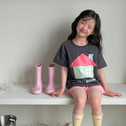 Sweet Home T-Shirts [Ivory/XS(2-3yr), M(4-5yr)]
