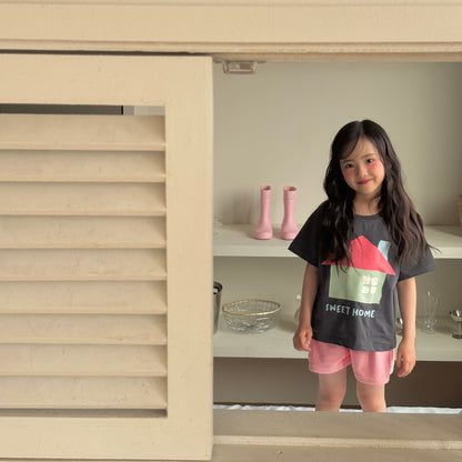 Sweet Home T-Shirts [Ivory/XS(2-3yr), M(4-5yr)]