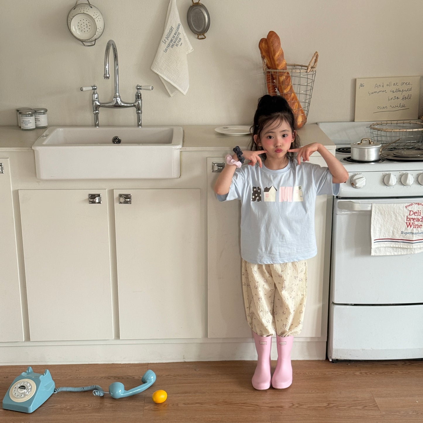 Pastel Home T-Shirts [Ivory/XS(2-3yr)]