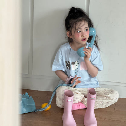 Pastel Home T-Shirts [Ivory/XS(2-3yr)]