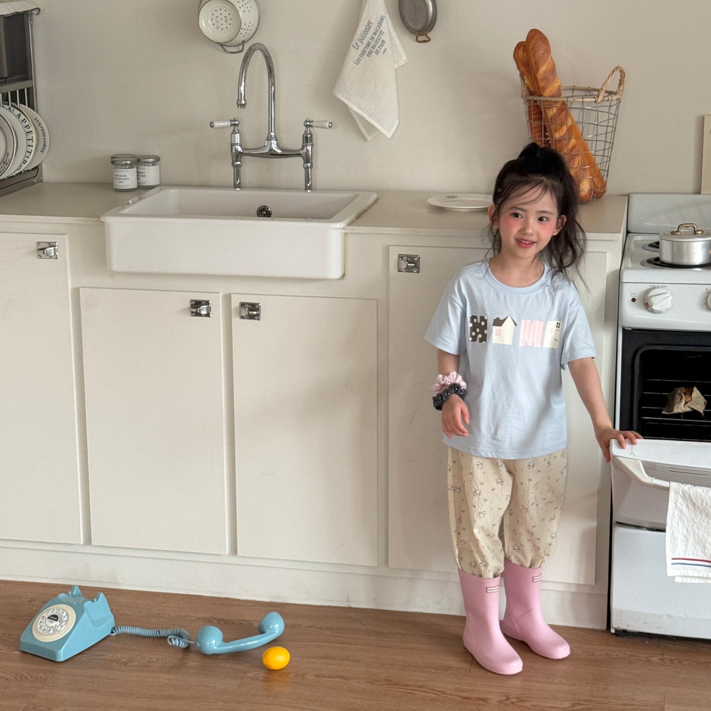 Pastel Home T-Shirts [Ivory/XS(2-3yr)]
