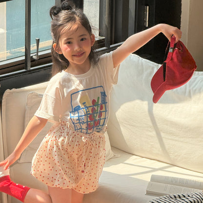 Basket T-Shirts [Ivory/M(4-5yr)]