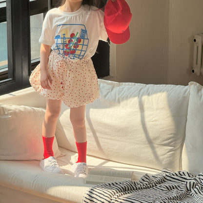 Basket T-Shirts [Ivory/M(4-5yr)]