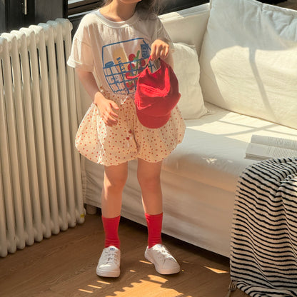 Basket T-Shirts [Ivory/M(4-5yr)]