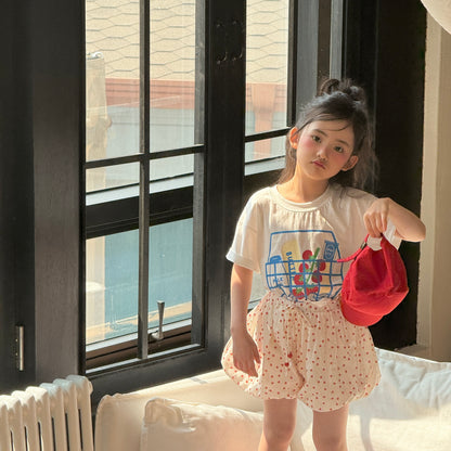 Basket T-Shirts [Ivory/M(4-5yr)]