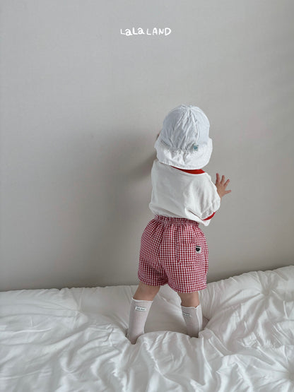 Check Baby Shorts [Olive/6m]