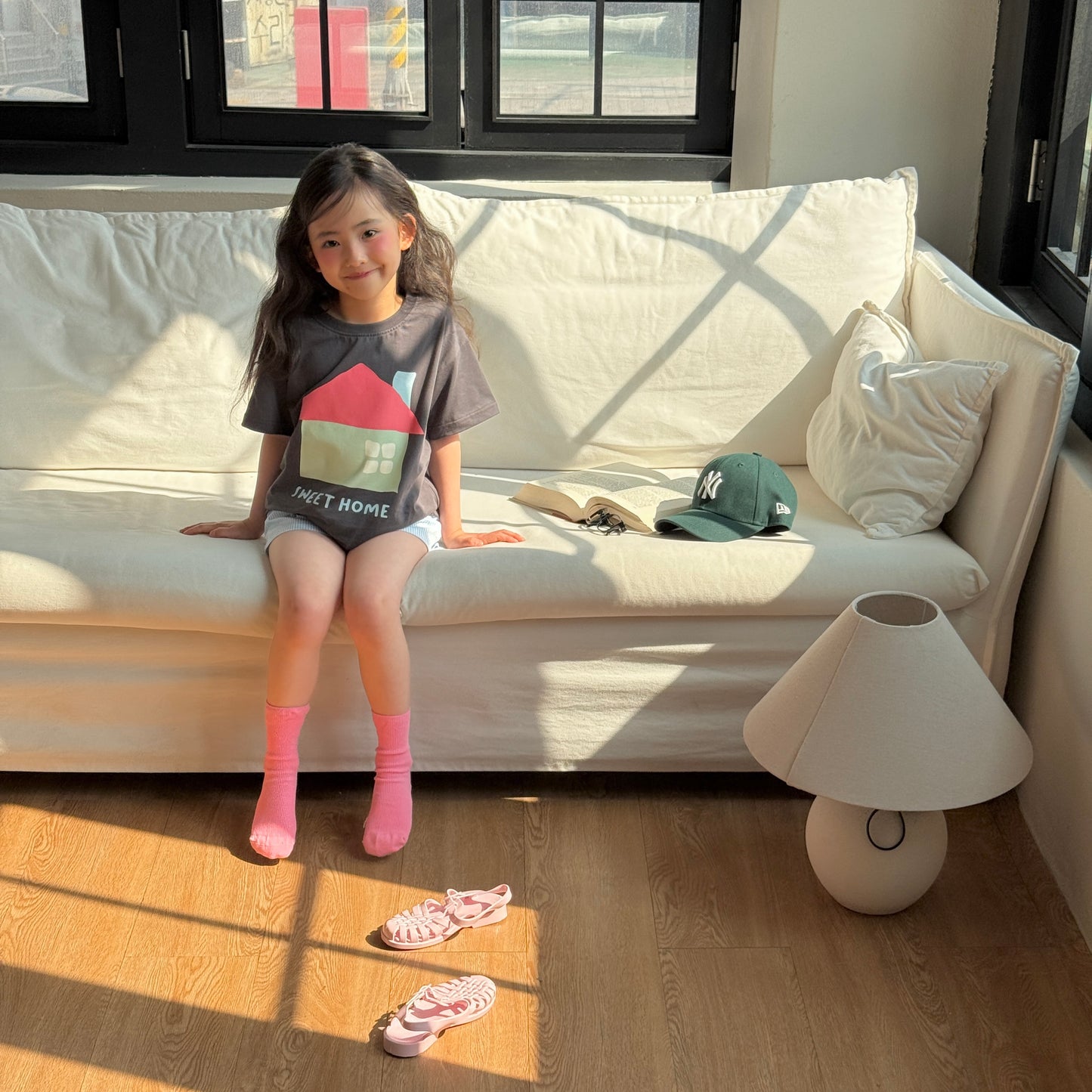Sweet Home T-Shirts [Ivory/XS(2-3yr), M(4-5yr)]