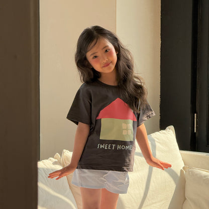 Sweet Home T-Shirts [Ivory/XS(2-3yr), M(4-5yr)]