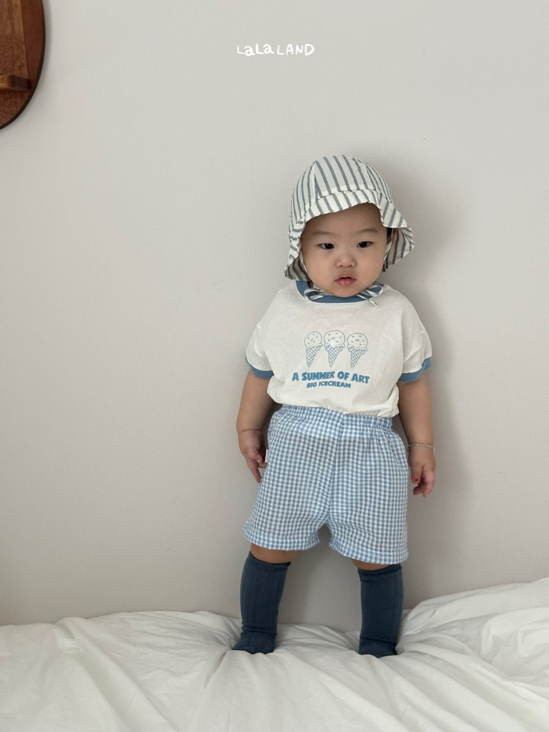 Check Baby Shorts [Olive/6m]