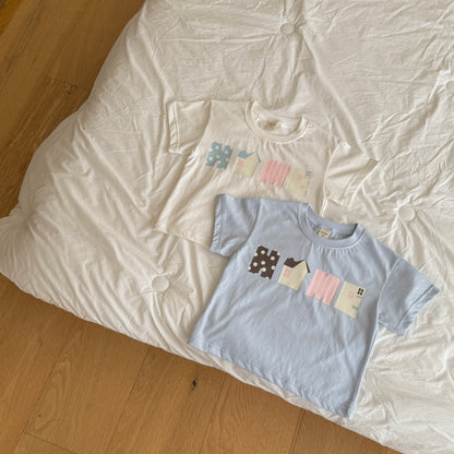 Pastel Home T-Shirts [Ivory/XS(2-3yr)]