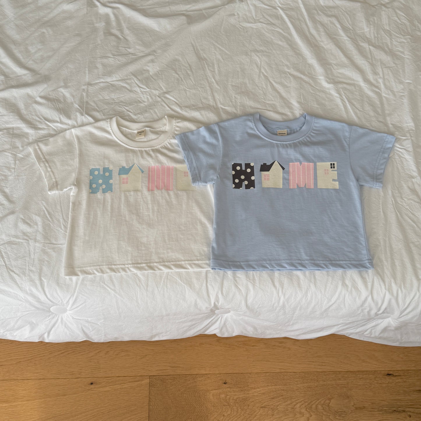 Pastel Home T-Shirts [Ivory/XS(2-3yr)]