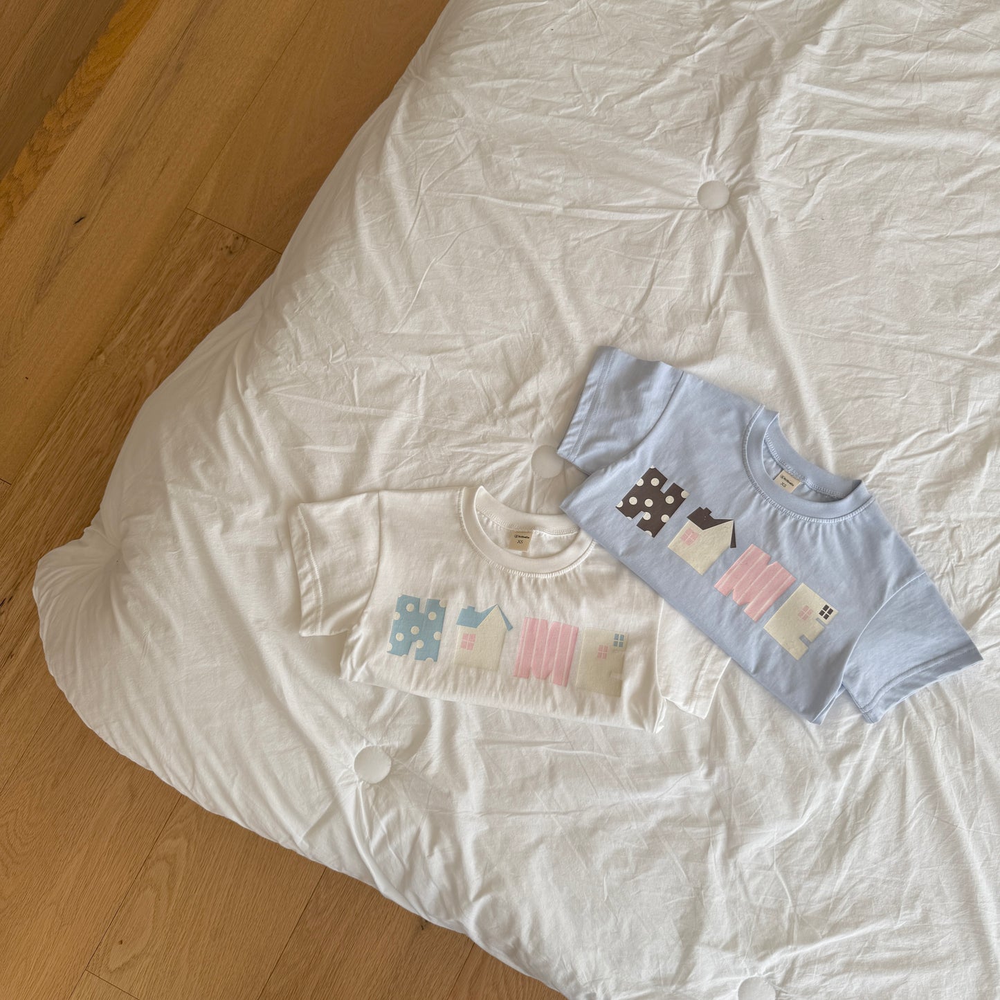 Pastel Home T-Shirts [Ivory/XS(2-3yr)]