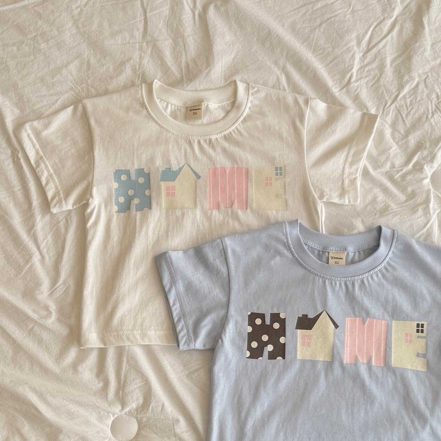Pastel Home T-Shirts [Ivory/XS(2-3yr)]