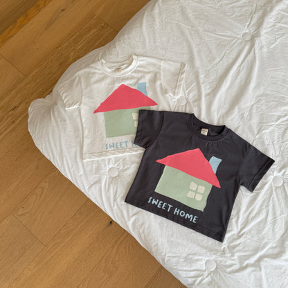 Sweet Home T-Shirts [Ivory/XS(2-3yr), M(4-5yr)]