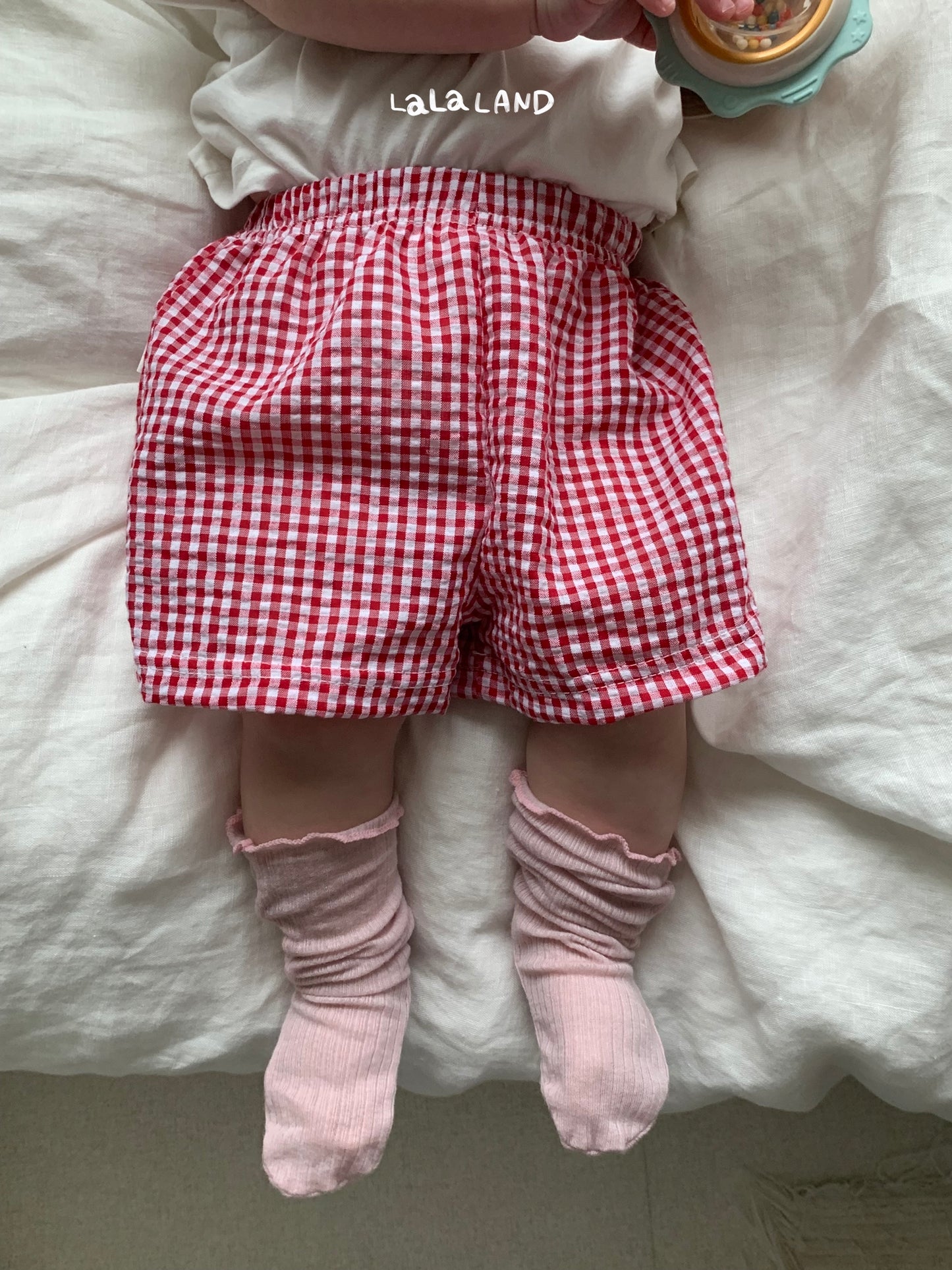 Check Baby Shorts [Olive/6m]