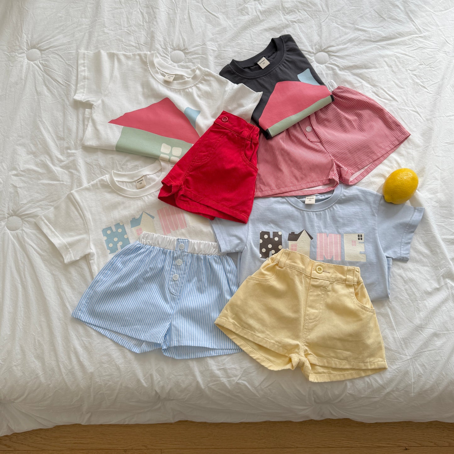 Pastel Home T-Shirts [Ivory/XS(2-3yr)]