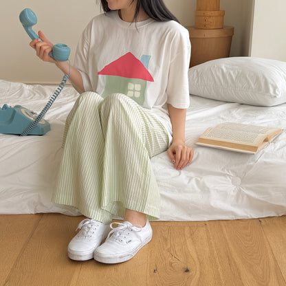 Sweet Home T-Shirts [Ivory/XS(2-3yr), M(4-5yr)]
