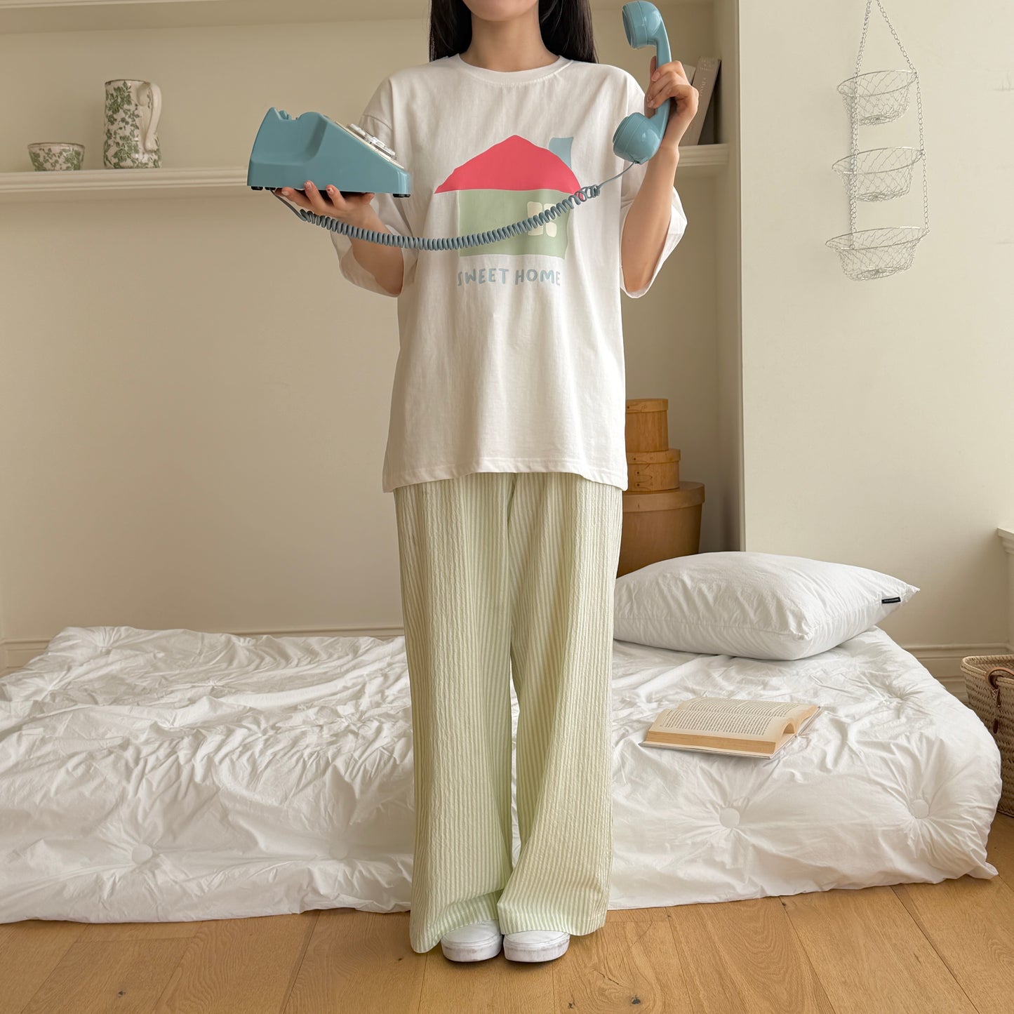 Sweet Home T-Shirts [Ivory/XS(2-3yr), M(4-5yr)]