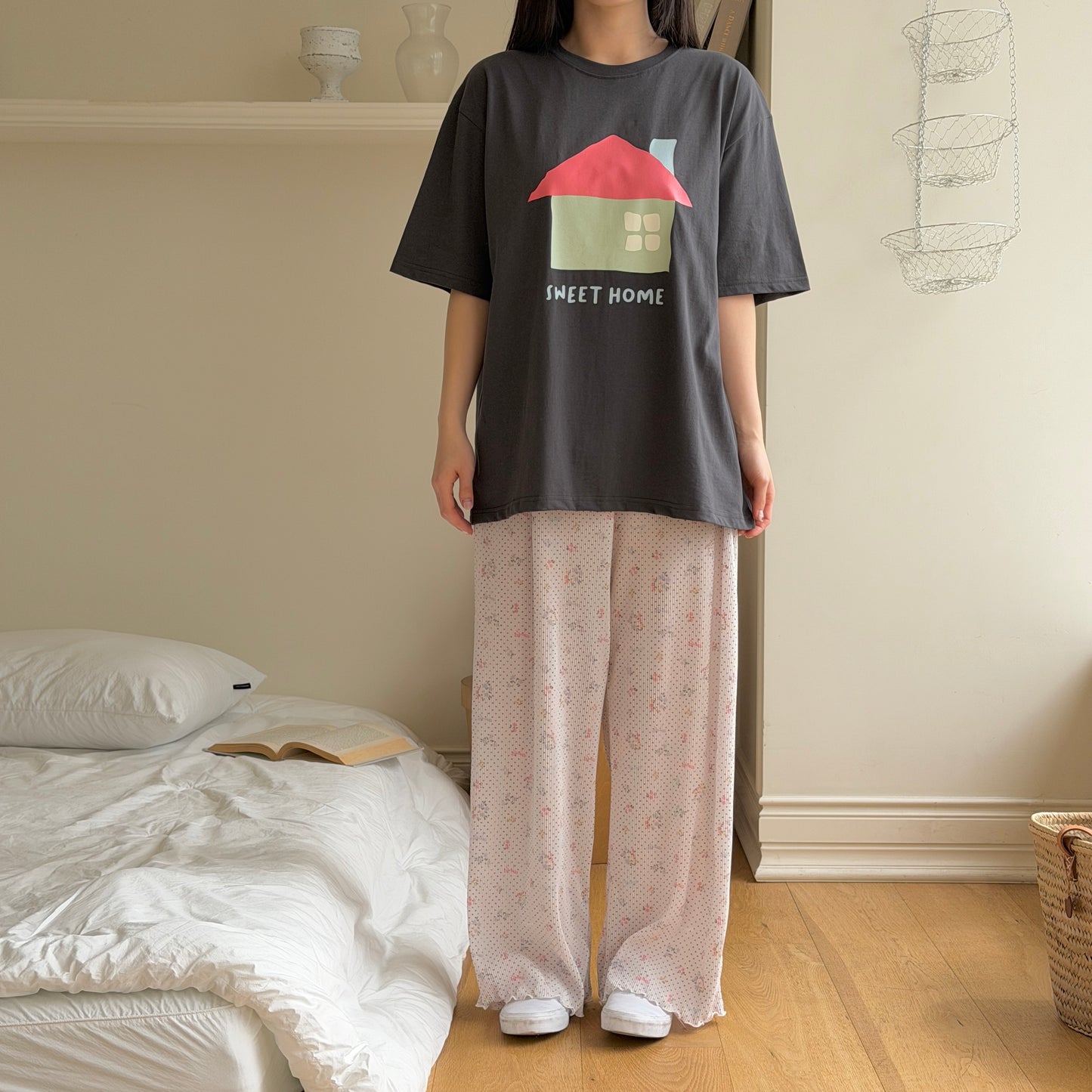 Sweet Home T-Shirts [Ivory/XS(2-3yr), M(4-5yr)]