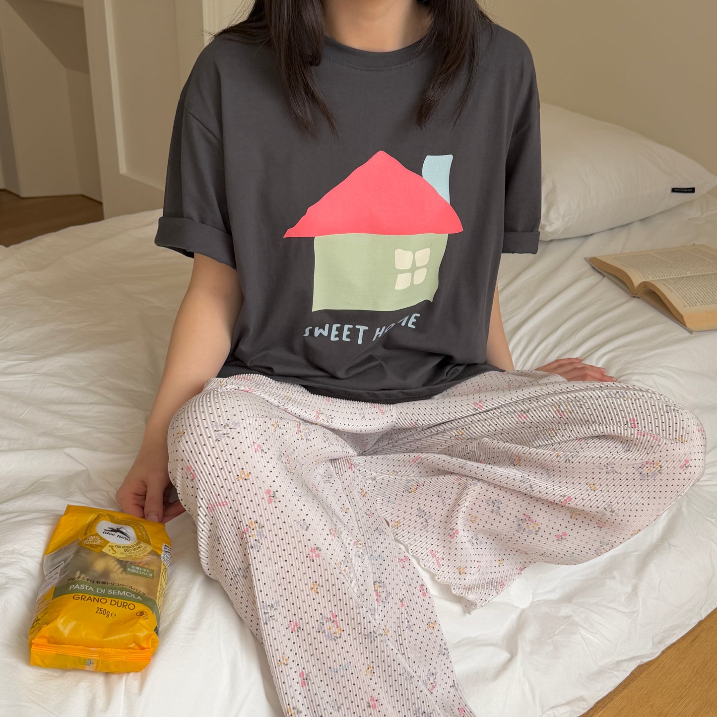 Sweet Home T-Shirts [Ivory/XS(2-3yr), M(4-5yr)]