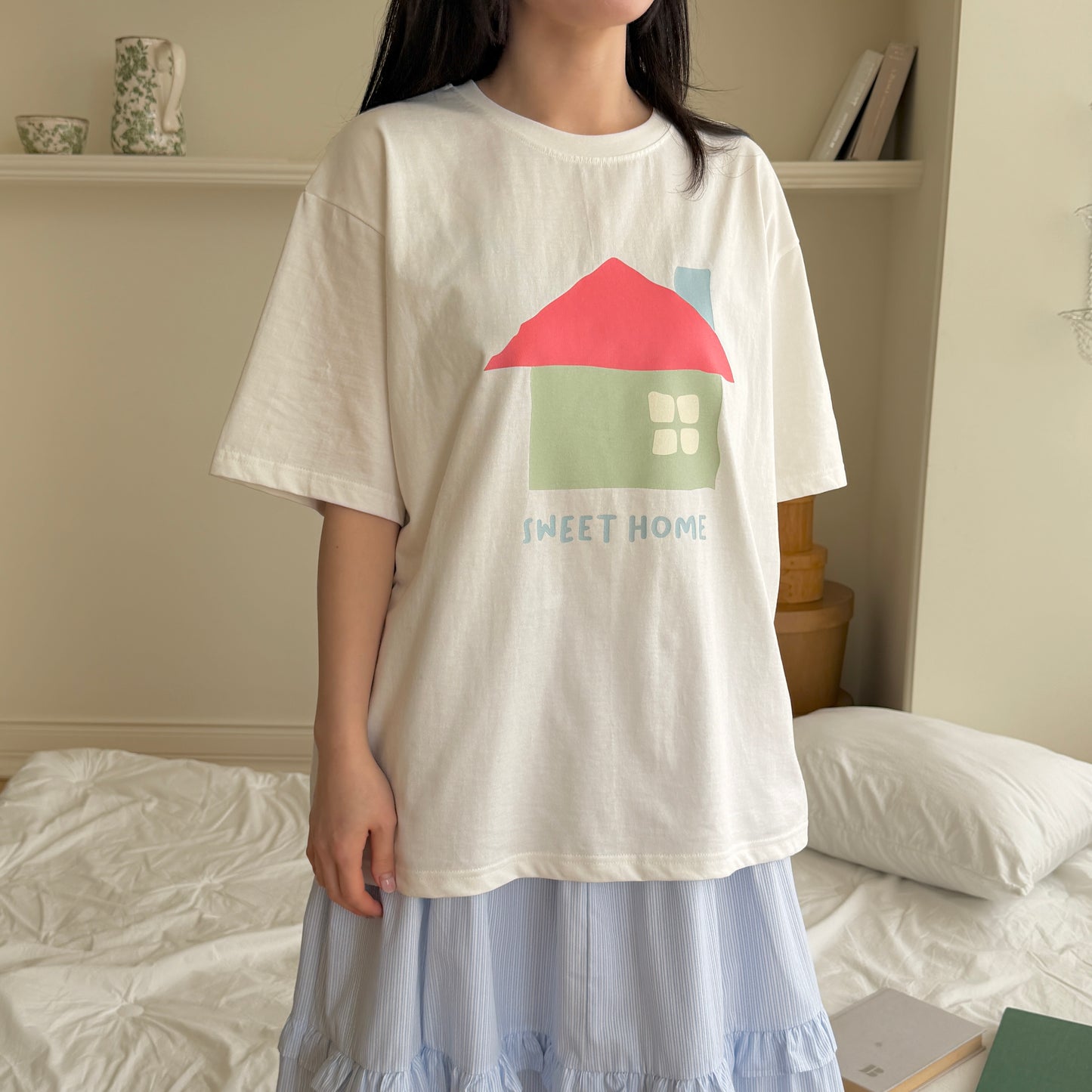 Sweet Home T-Shirts [Ivory/XS(2-3yr), M(4-5yr)]