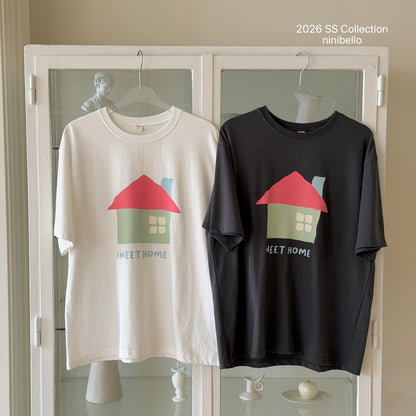 Sweet Home T-Shirts [Ivory/XS(2-3yr), M(4-5yr)]