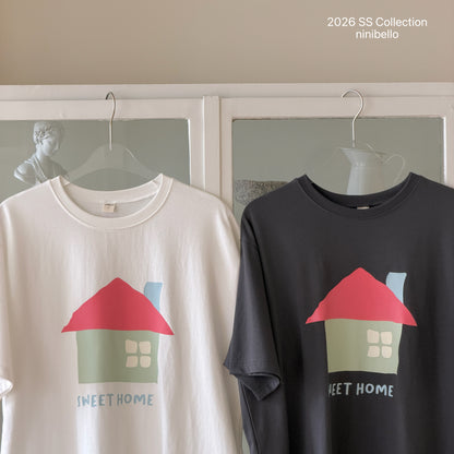 Sweet Home T-Shirts [Ivory/XS(2-3yr), M(4-5yr)]