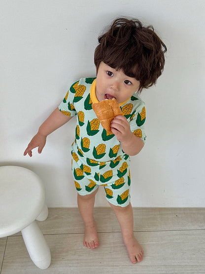 Sweet Bamboo Ribbed Home Wear Set