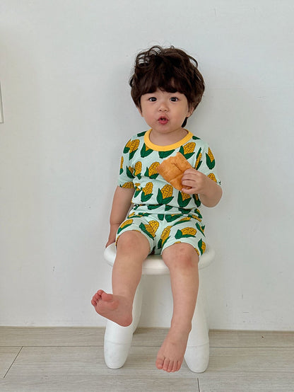 Sweet Bamboo Ribbed Home Wear Set