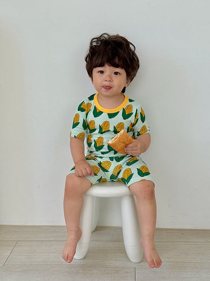Sweet Bamboo Ribbed Home Wear Set