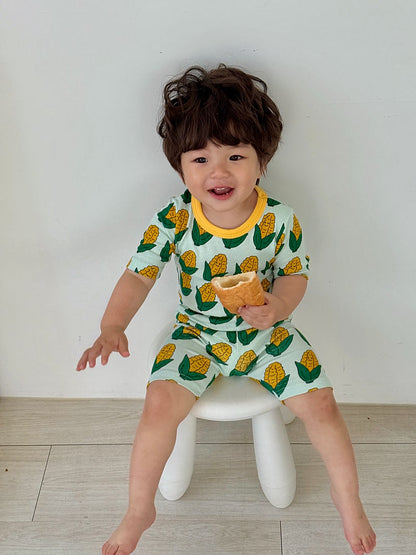 Sweet Bamboo Ribbed Home Wear Set