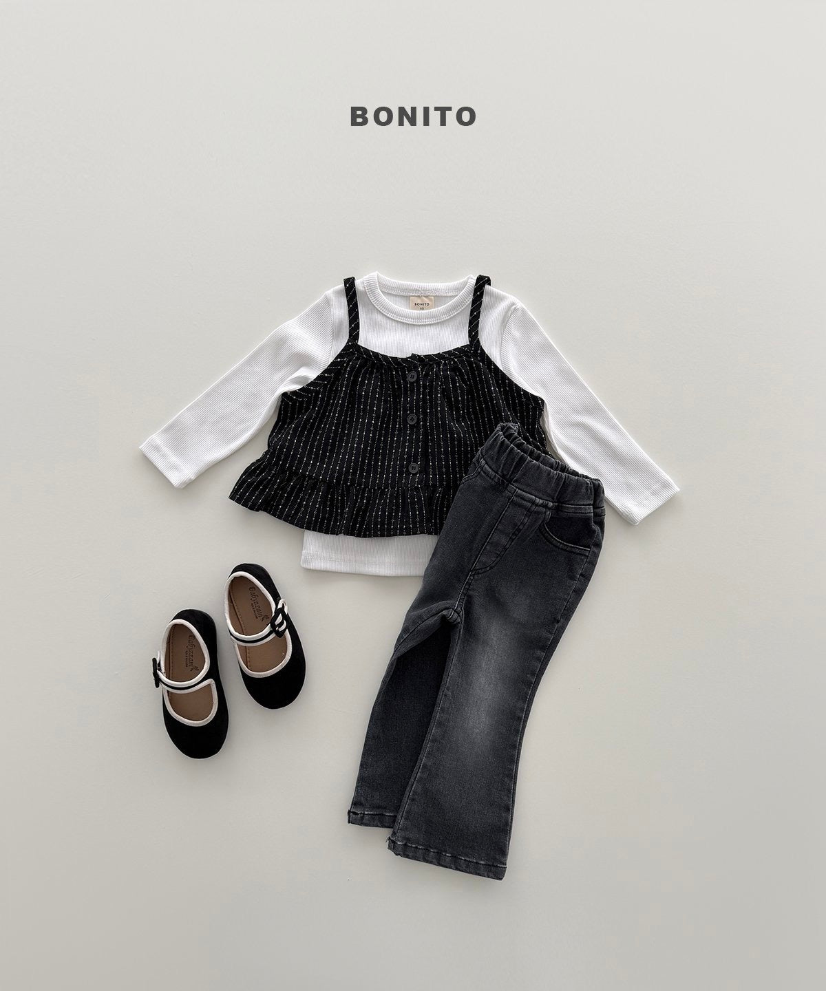 [PRE-ORDER] Boot-Cut Span Denim Pants