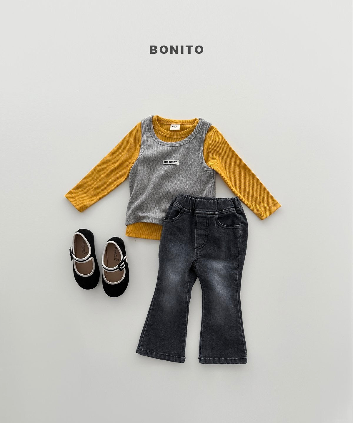 [PRE-ORDER] Boot-Cut Span Denim Pants