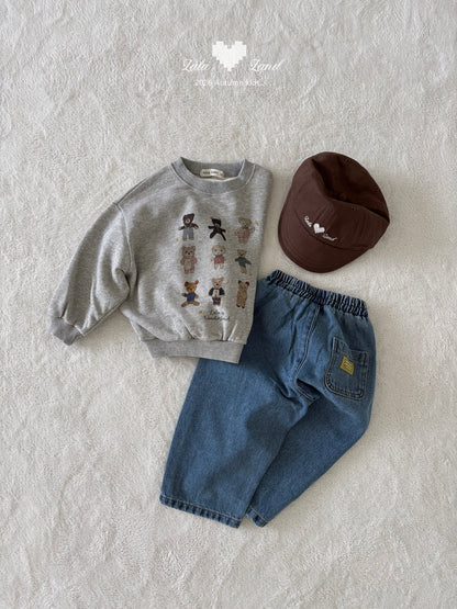 [PRE-ORDER] Wide Curved Denim Pants