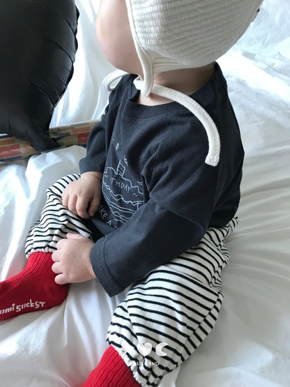 [PRE-ORDER] Stripe Terry Baby Pants