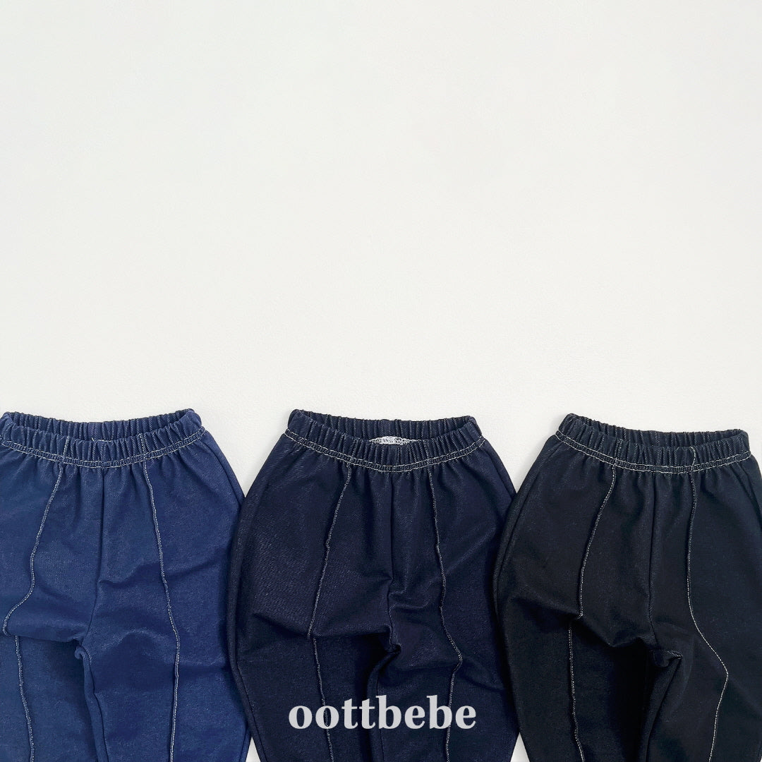 [PRE-ORDER] Indigo Span Pin-Tuck Pants