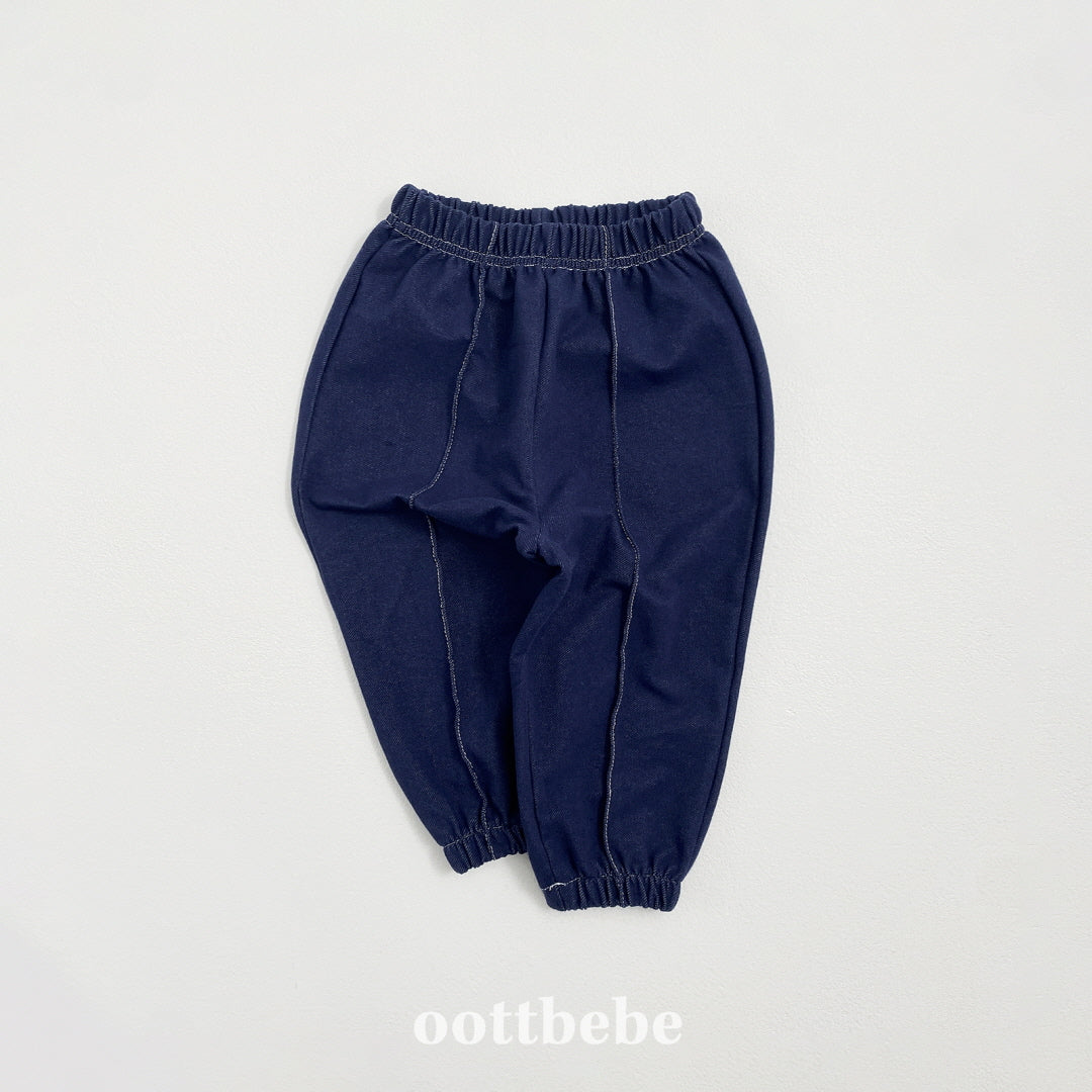 [PRE-ORDER] Indigo Span Pin-Tuck Pants