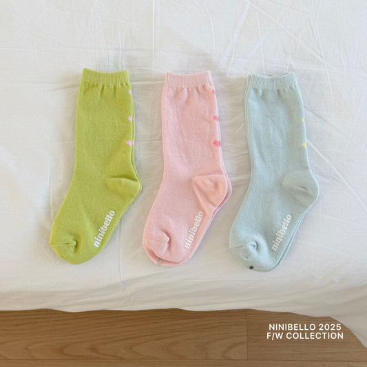 [PRE-ORDER] Pastel Heart Cok Socks Set