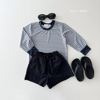 [PRE-ORDER] Stripe Rash Guard T-Shirts (Mom Couple)