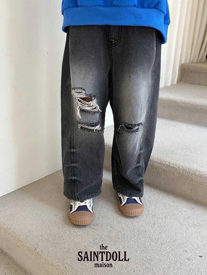 [PRE-ORDER] Dart Wide Denim Pants (Mom Couple)